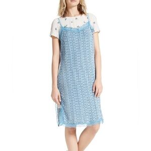 Free People Margot Blue Polka Dot Slip Dress size 4